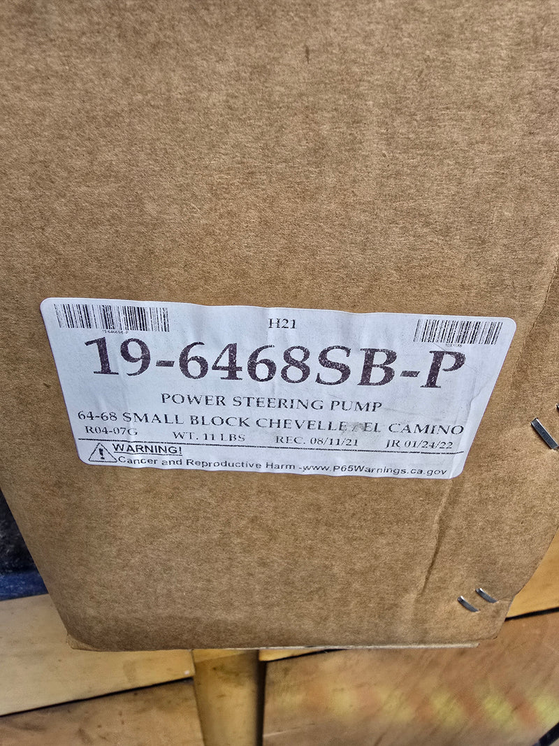 1964-68 CHEVY CHEVELLE EL CAMINO SMALL BLOCK POWER STEERING PUMP AND RESERVOIR