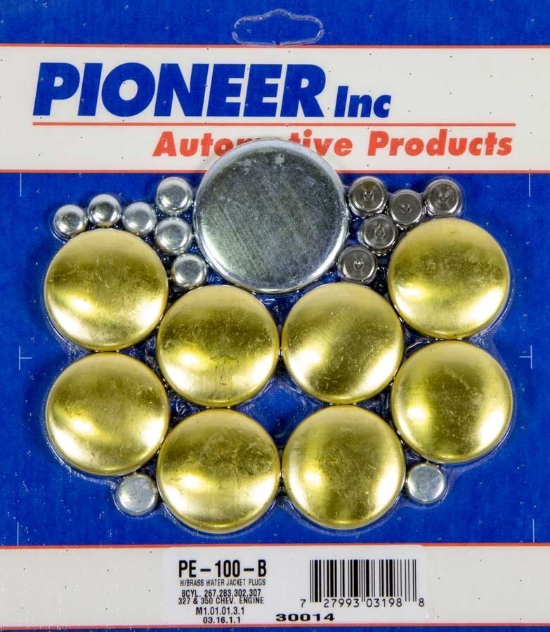 Pioneer PE100B Brass Freeze Plugs Plug Kit Chevy 283 305 327 350 383 5.0 5.7