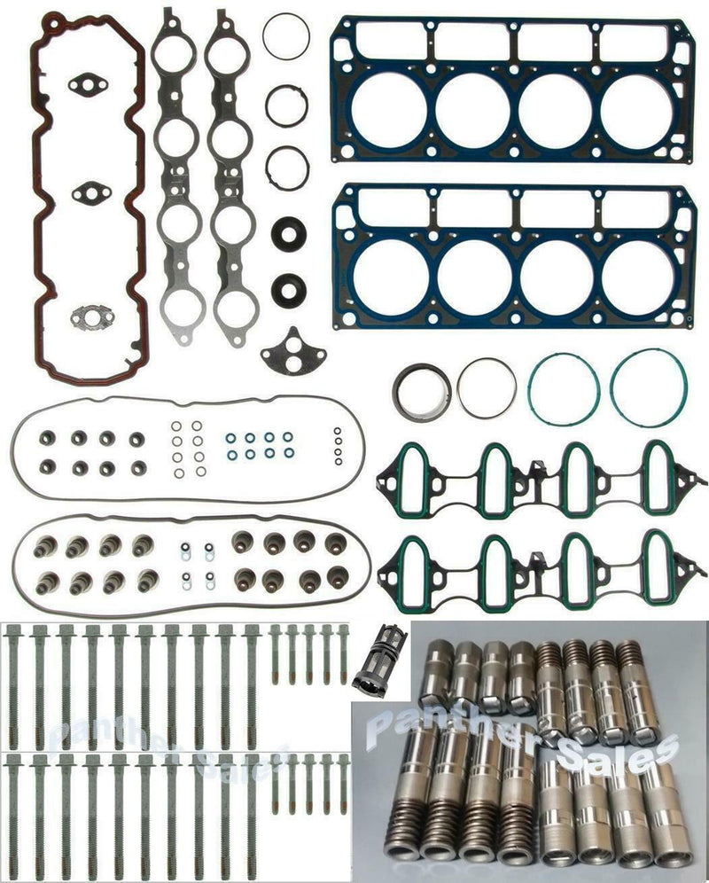 2005-2009 Chevy GM 5.3 Mahle Head Gasket Set Bolts AFM Lifters Filter Kit