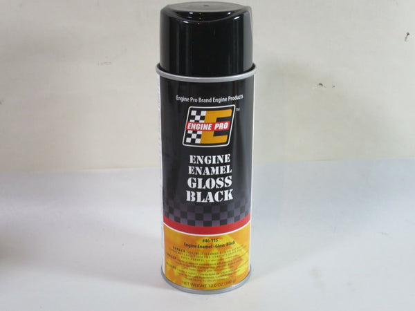Engine Pro 46-115 Engine Enamel Paint Gloss Black 12 Oz Can
