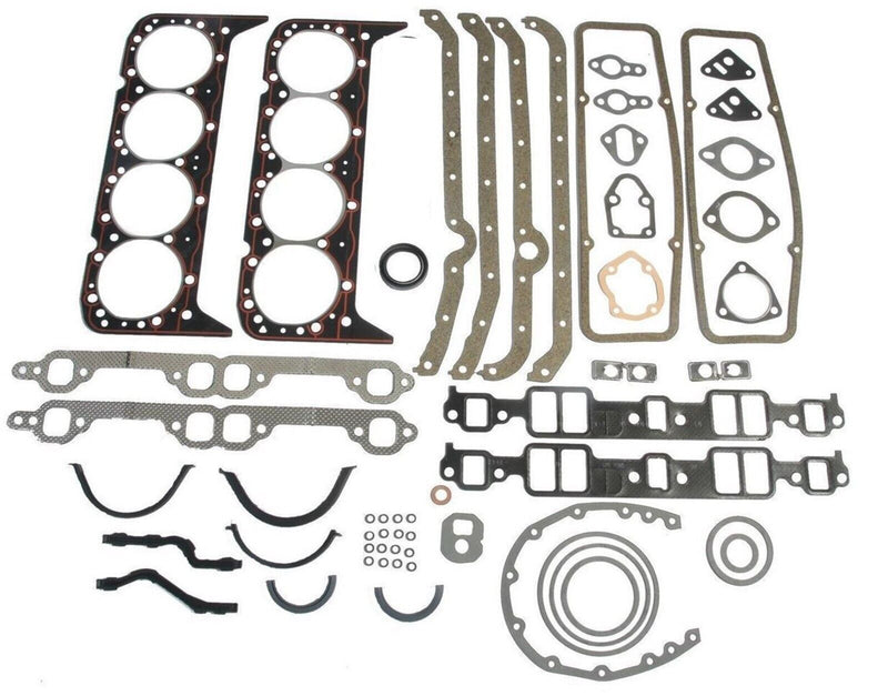 SBC Chevy Engine Pro Full Gasket Set Kit 1955-79 283 302 307 327 350 5.7L 2 PC