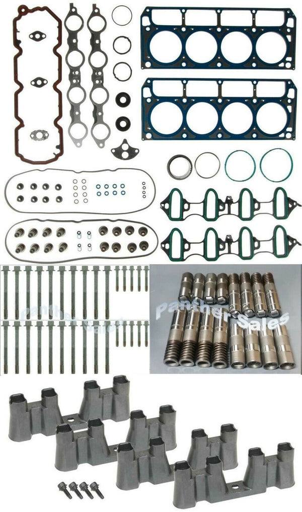 2005-2009 Chevy GM 5.3 Mahle Head Gasket Set Bolts AFM DOD Lifter set 16 Lifters