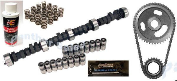 Chevy 350 Hi-Performance 274H Camshaft Lifter Timing Kit Zinc Lifters Springs