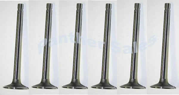 Set of 6 Exhaust Valves for F227 F245 6 Cyl Continental 1.203"