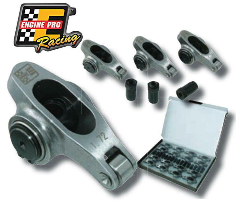 Ford Small Block Chrome-Moly Steel Roller Rocker Arm Kit 3/8" 1.6:1 Ratio