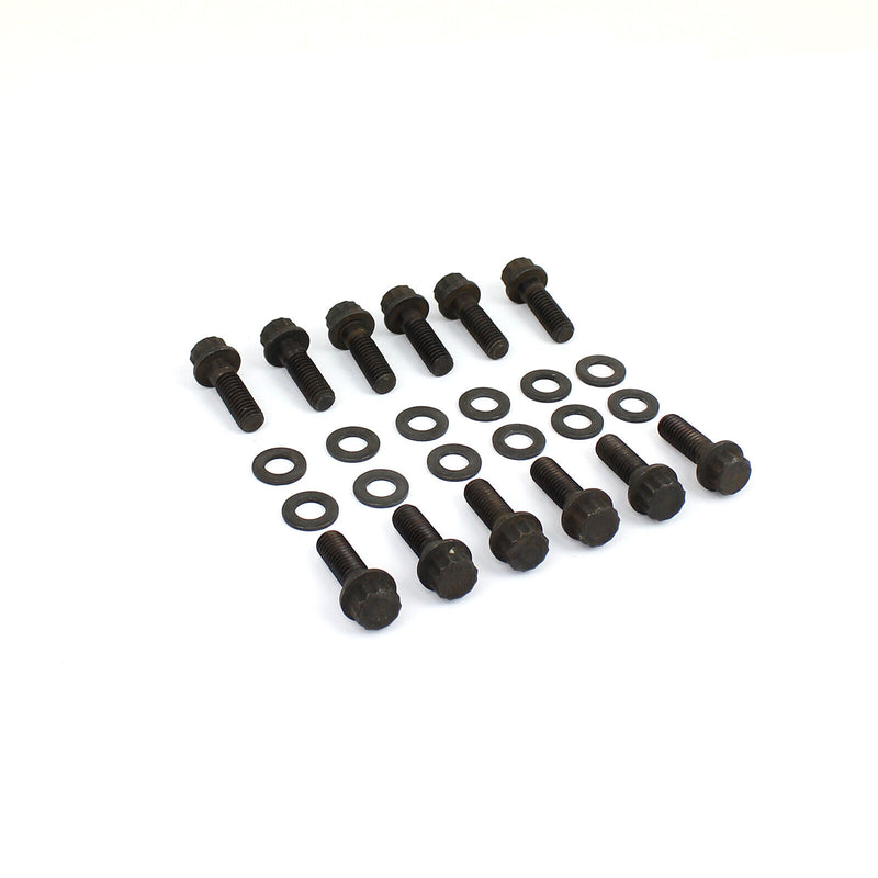 Chevy Sbc 350 12 Point Black Oxide Intake Manifold Bolt Kit