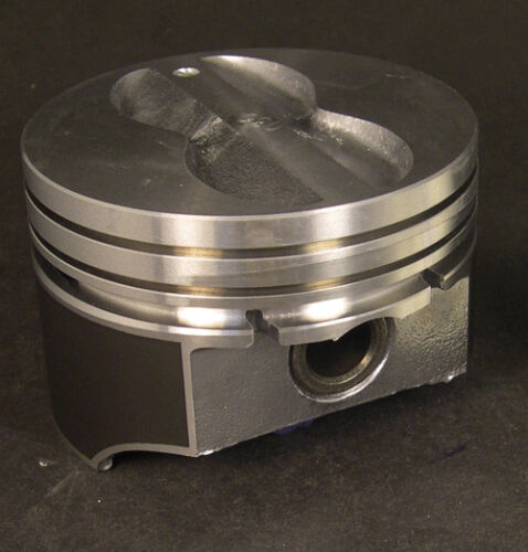Silvolite Chevy 350 Hypereutectic Coated Flat Top Pistons Cast Rings 9.5:1 STD