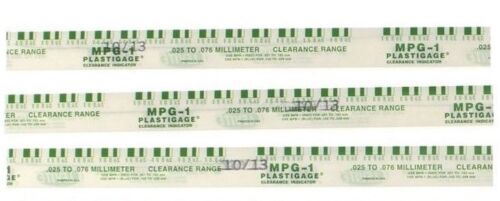 Plastigauge Plastigage Green .001"-.003" Rod Main Bearing Clearance strips 3