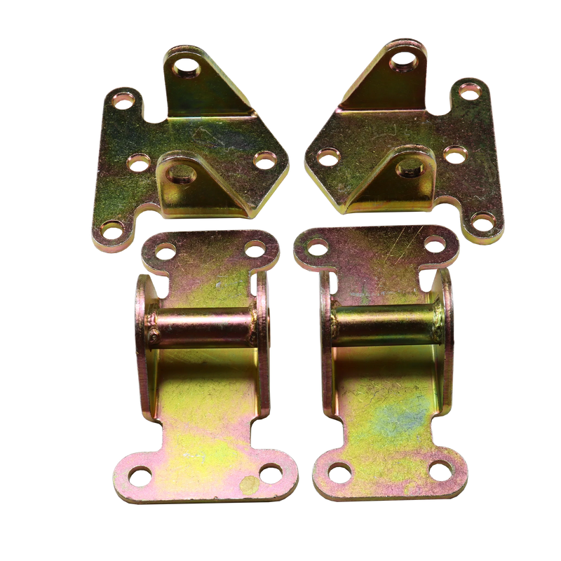 SOLID MOTOR ENGINE MOUNT COMBO FOR CHEVY SBC FRAME MOUNT RAT ROD HOT STREET