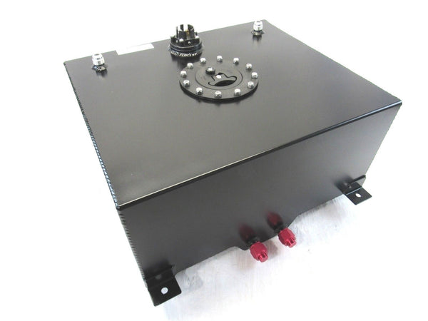 Fabricated Aluminum 13 Gallon Fuel Cell W/ 0-90 OHM Fuel Sender Black F51005BK