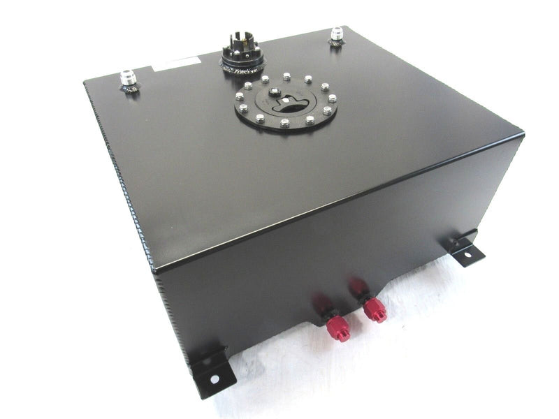 Fabricated Aluminum 10 Gallon Fuel Cell With 0-90ohm Sender Black F51004BK