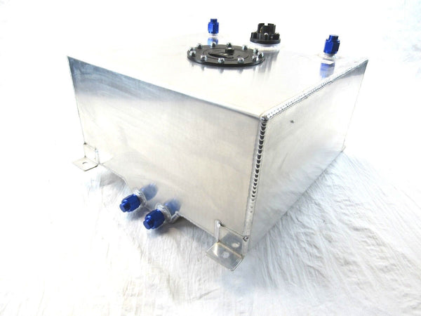 Fabricated Aluminum 10 Gallon Fuel Cell With 0-90ohm Sender Polished F51004