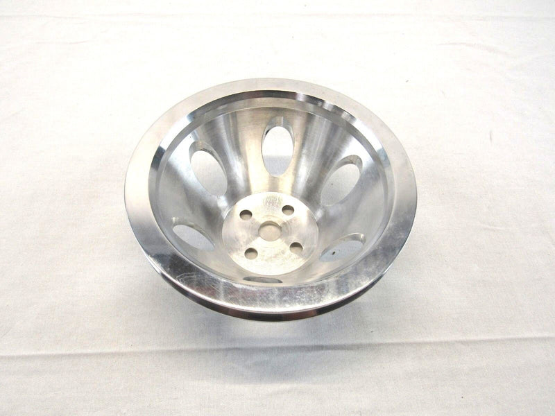 Aluminum BBC Chevy 396-454 Short Water Pump Pulley 1 Groove Polished E43051P