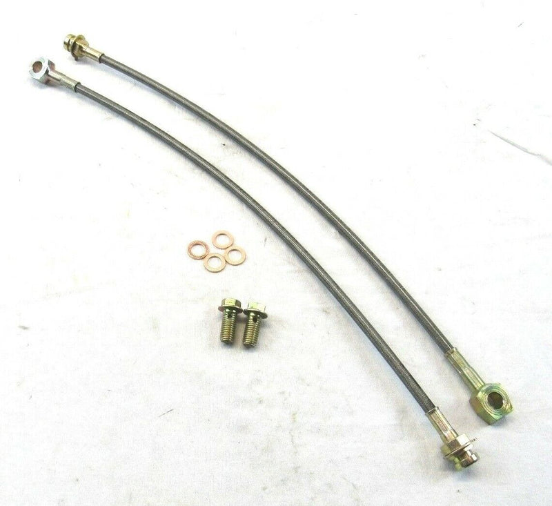 Stainless Steel Brake Lines Kit 18" Length 10mm Banjo 3/8 -24 Fitting B10201