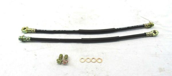 Rubber Brake Line Kit 18" Length 10mm Banjo 3/8 -24 Fitting B10203