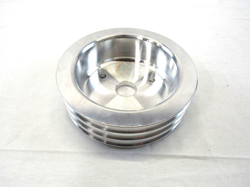 Aluminum BBC Chevy 396-454 SWP Crank Pulley 3 Groove Polished E43073P