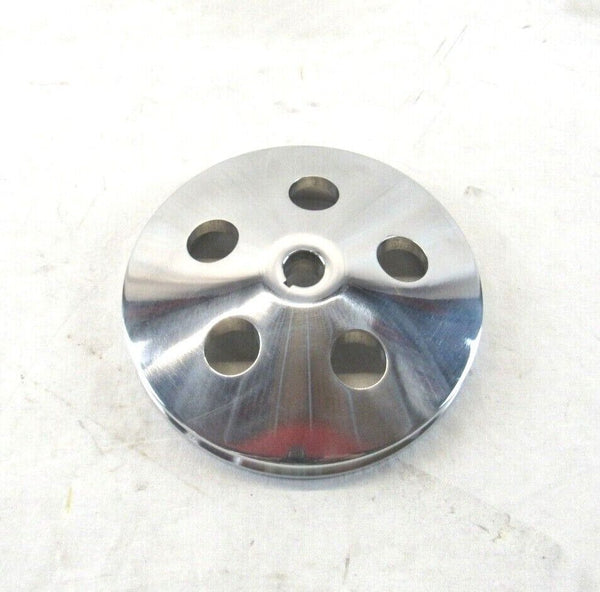 Aluminum 1 Groove Bolt-On Keyway Saginaw Power Steering Pulley Polished E43501P