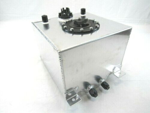 Fabricated Aluminum 2.5 Gallon Fuel Cell With 0-90ohm Sender Polished F51002