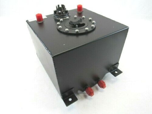 Fabricated Aluminum 5 Gallon Fuel Cell With 0-90ohm Sender Black F51002BK