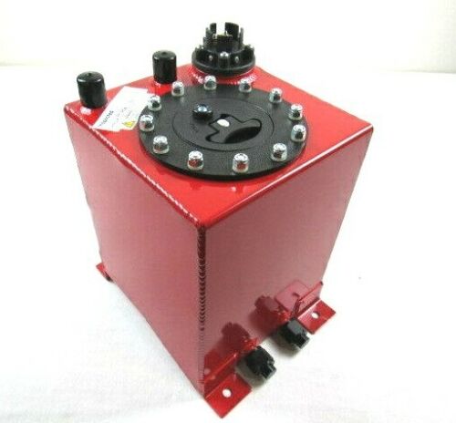 Fabricated Aluminum 2.5 Gallon Fuel Cell With 0-90ohm Sender Red F51001R