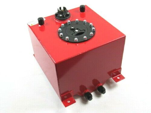Fabricated Aluminum 2.5 Gallon Fuel Cell With 0-90ohm Sender Red F51002R