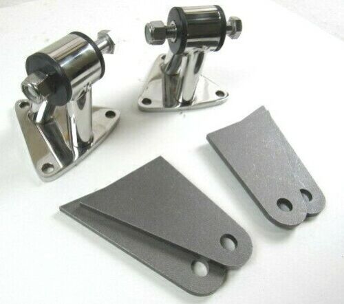 SBC 350 BBC 454 Weld In Engine Motor Mount Set Stainless E49001S