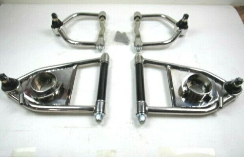 Mustang II 2 Control Arms Tubular Upper & Lower Narrowed Stainless C21003S
