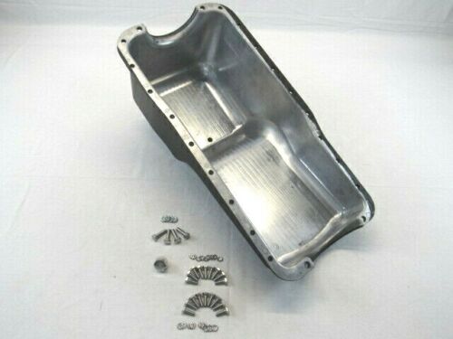 1964-82 SBF Ford 289 302 Finned Front Sump Finned Oil Pan Black E44005BK
