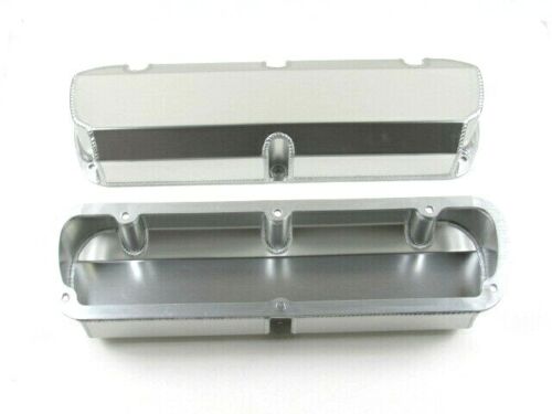Ford 5.0L 302 Fabricated Tall Aluminum Valve Covers Clear Ano E41342CA