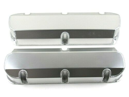 Ford 5.0L 302 Fabricated Tall Aluminum Valve Covers Clear Ano E41342CA