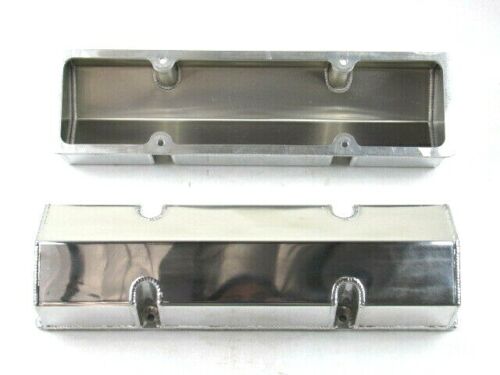 Small Block Chevy 327 350 400 Fabricated Tall Valve Cover Polished E41308P