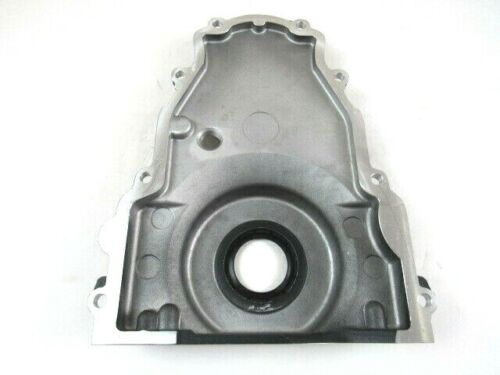 Aluminum LS 1-Piece Timing Cover W/ Cam Sensor Hole & Crank Seal Black E45205BK