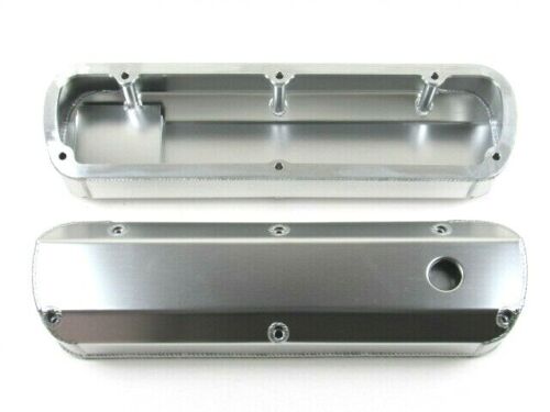 Ford 289/302/351 Fabricated Tall Alum Valve Covers Clear Anodize E41343CA