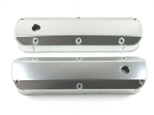 Ford 289/302/351 Fabricated Tall Alum Valve Covers Clear Anodize E41343CA