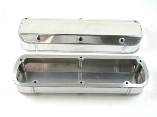 Ford 5.0L Fabricated Tall Aluminum Valve Cover Long Bolts Polished BPE-2326P