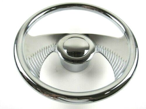 Billet Alum. 14'' Steering Wheel, Horn Button & Adapter (9 Hole) BPS-2001FA-KIT
