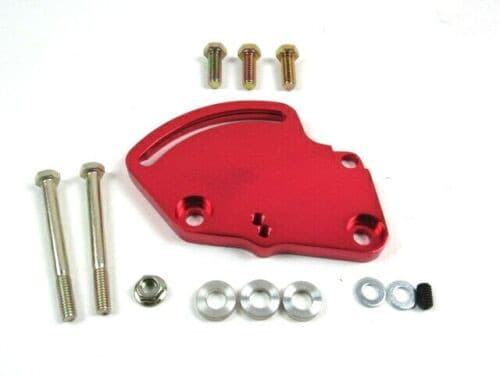 Chevy Aluminum Saginaw Power Steering Pump LH bracket Red Anodized BPS-6102