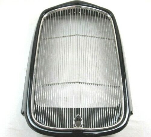 1932 Ford Steel Grill w Crank Hole & Grill Insert Complete Black W91002K
