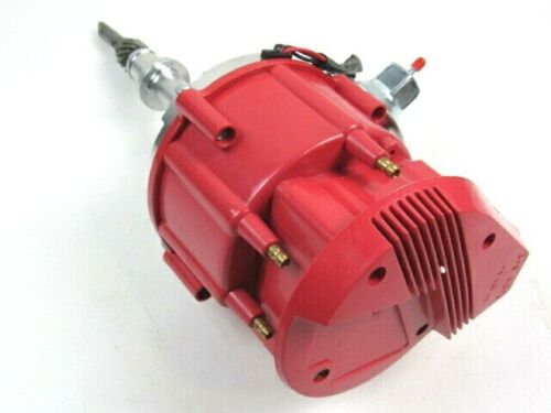 Chevy 6Cyl 230 250 292 HEI W/ Vacuum Aluminum Distributor Red D33104R